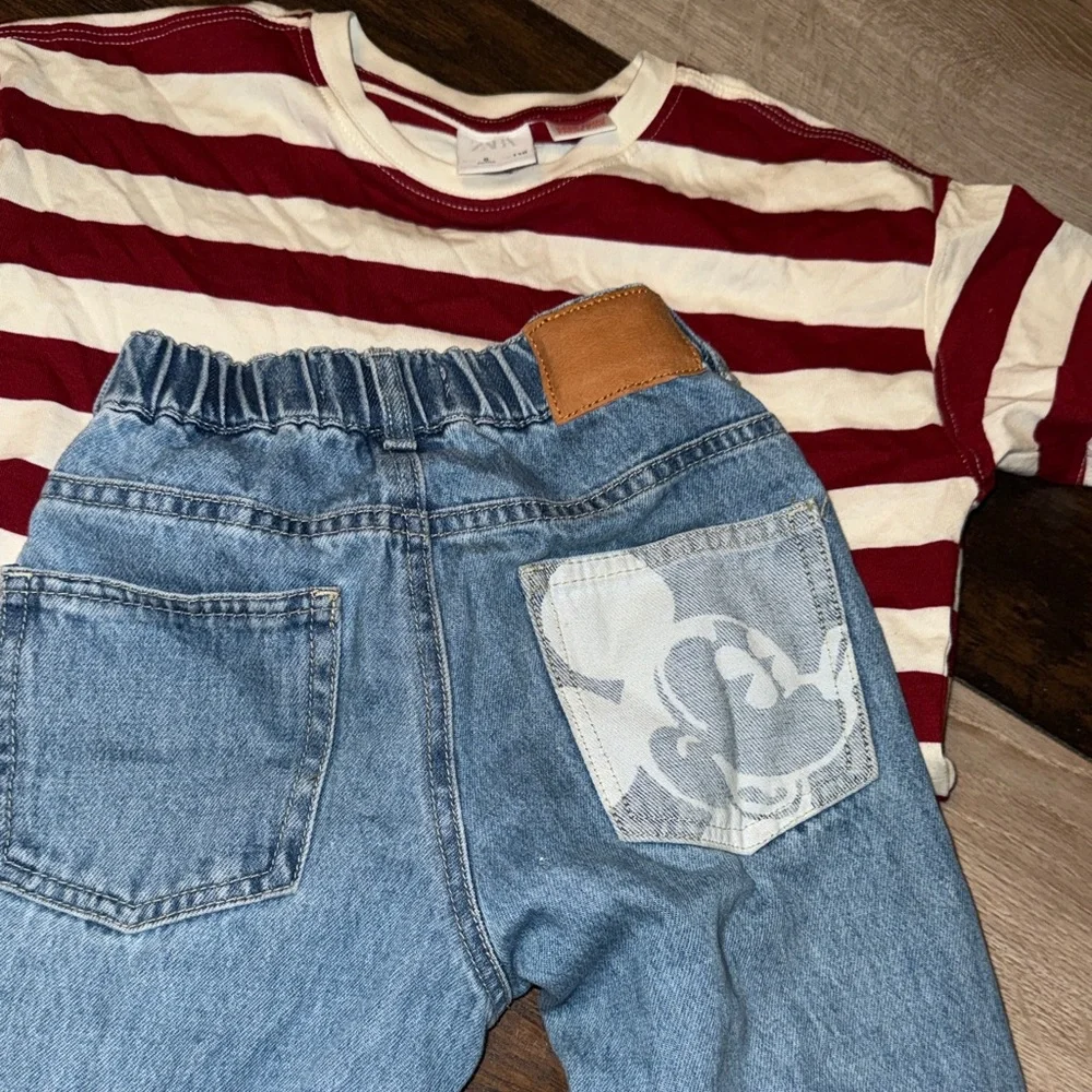 Zara Shirt and Pants set Jordan Spizike Low Pre-School bundle - Picture 2 of 6